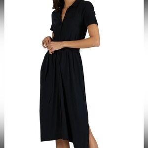 ATM Anthony Thomas Melillo Buttonfront Jersey Maxi Dress